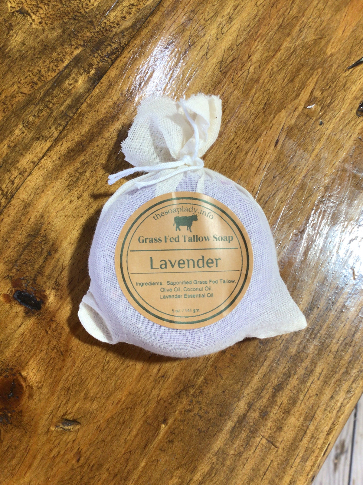 Grass-Fed Tallow Soap- Lavender