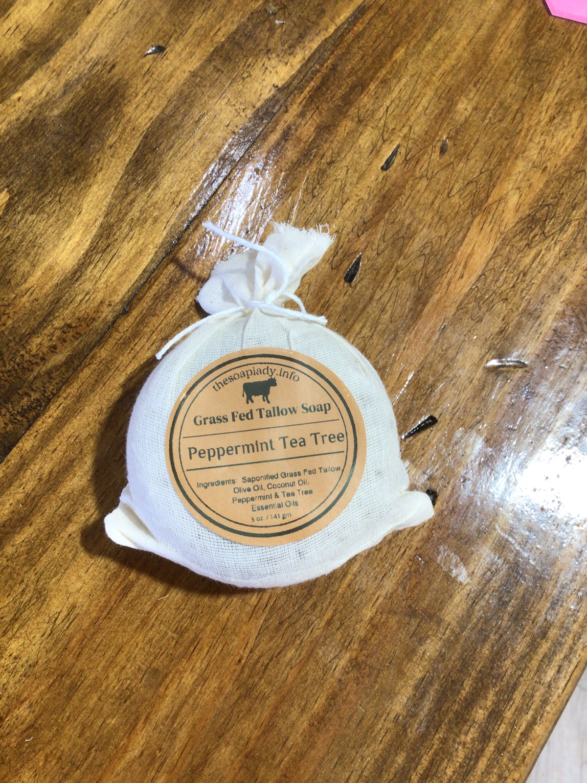 Grass-Fed Tallow Soap- Peppermint Tea Tree