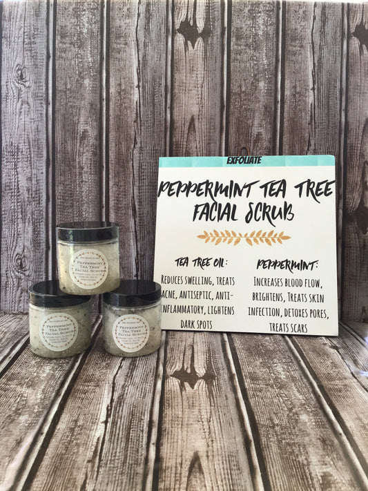 Peppermint Tea Tree Facial Scrub