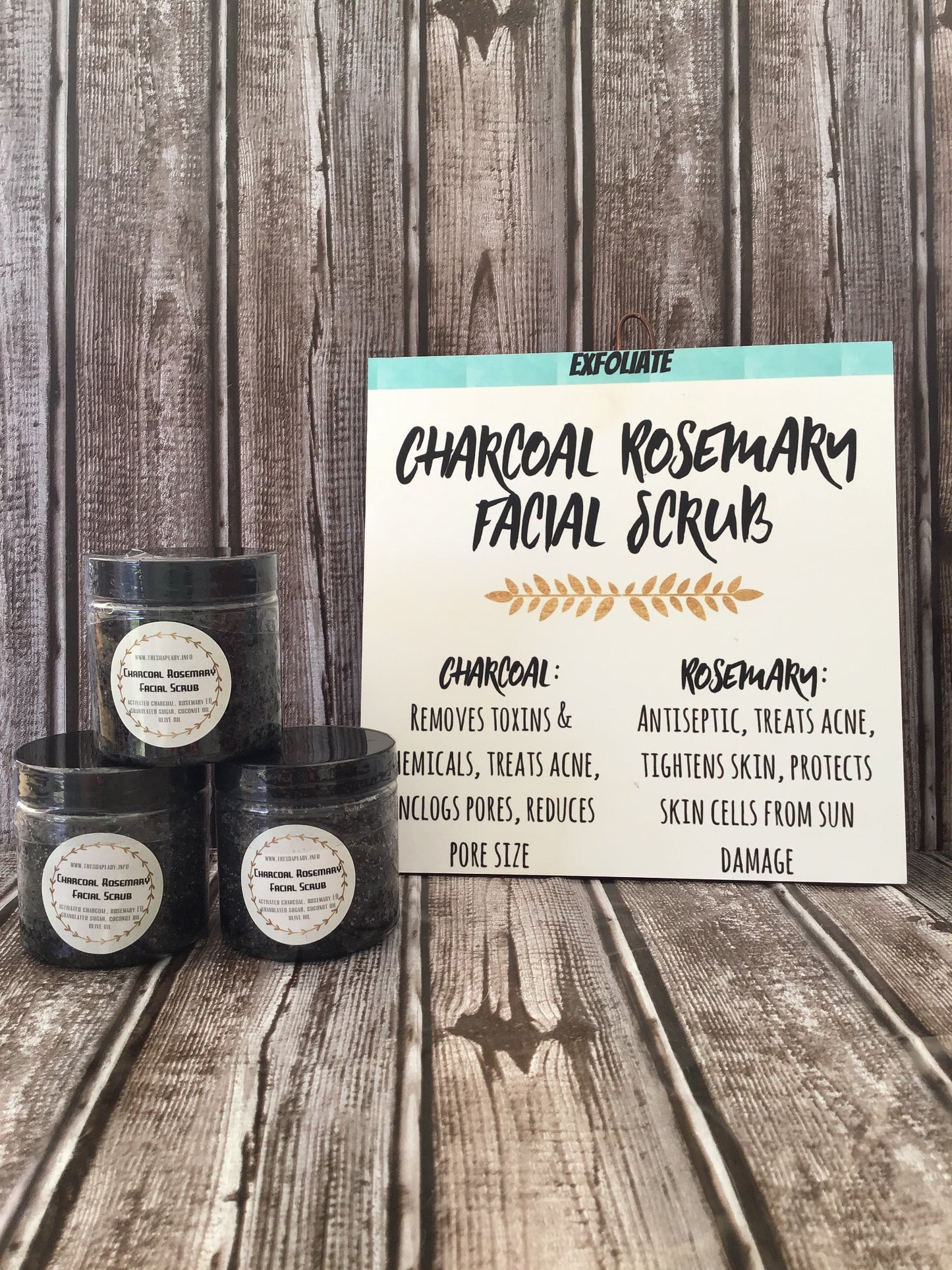 Charcoal Rosemary Facial Scrub