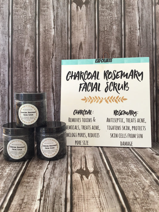 Charcoal Rosemary Facial Scrub