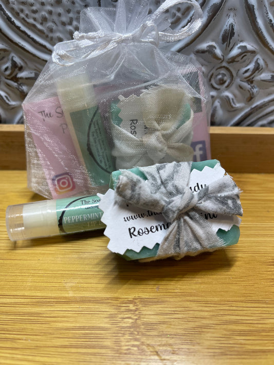 1 Limited Edition Mini Gift Set- Mini Soap & Lip Balm