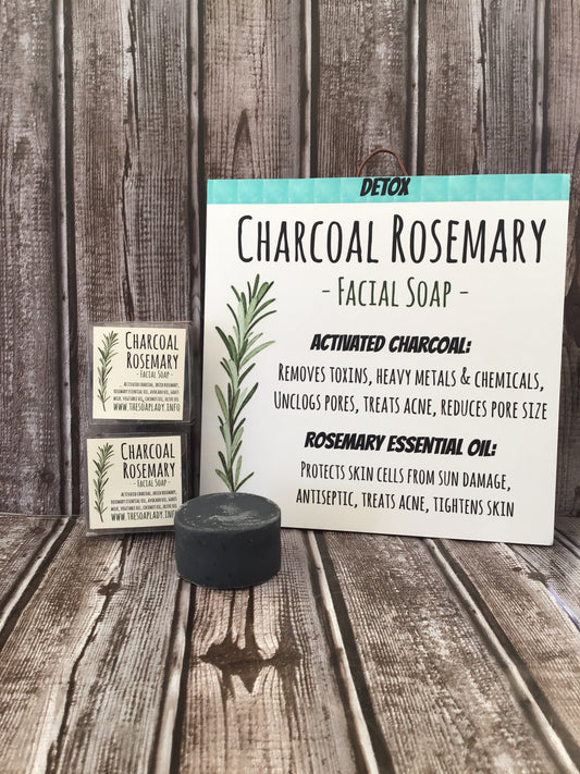 Charcoal Rosemary Facial Soap