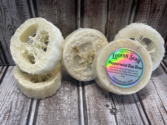 Peppermint Tea Tree Loofah Soap