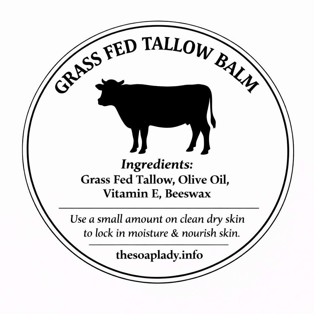 Grass Fed Tallow Balm 4 oz. Tin
